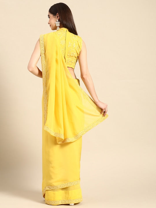 yellow organza saree, saree look for party,pink organza saree,myntra saree party wear, chikankari sarees, organza sarees, chikan sarees, saree for farewell party, party wear sarees, organza sarees, chicken, chickenkari, chicken saree, lucknowi chikankari saree, saree