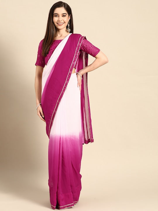 organza sarees, designed by saadgi , alia bhatt inspired saree, party wear sarees, organza sarees, chicken, chickenkari, chicken saree, lucknowi chikankari saree, saree