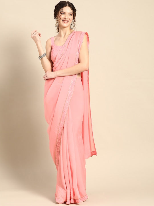 organza sarees, designed by saadgi , alia bhatt inspired saree, party wear sarees, organza sarees, chicken, chickenkari, chicken saree, lucknowi chikankari saree, saree