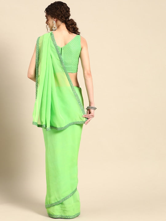these attractive sarees feature charming and beautiful prints and patterns.bordered sarees, chikan sarees, chikankari sarees, organza sarees, elegant sarees, party wear sarees, bridesmaid sarees,myntra saree party wear, party wear sarees, organza sarees, chicken, chickenkari, chicken saree, lucknowi chikankari saree, saree