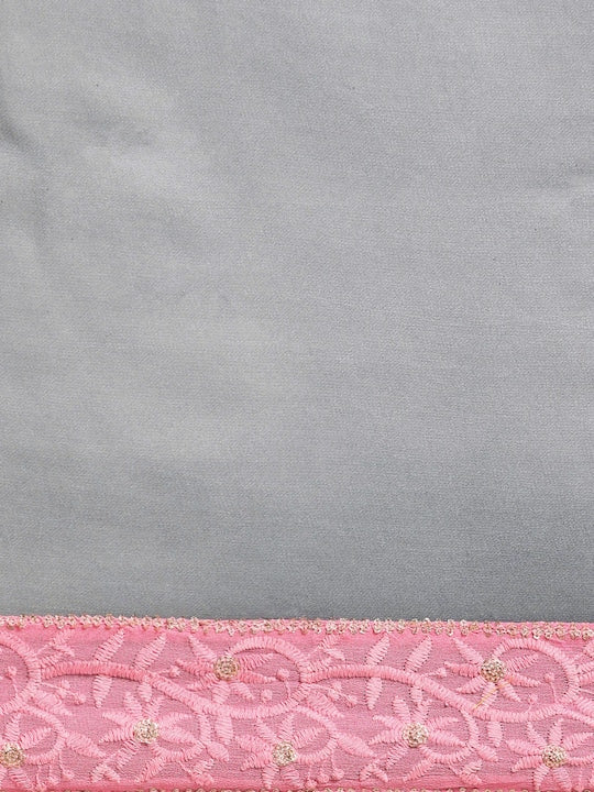 Saadgi Chikankari Bordered Steel Gray zari work Pure Organza Saree, party wear sarees, organza sarees, chicken, chickenkari, chicken saree, lucknowi chikankari saree, saree