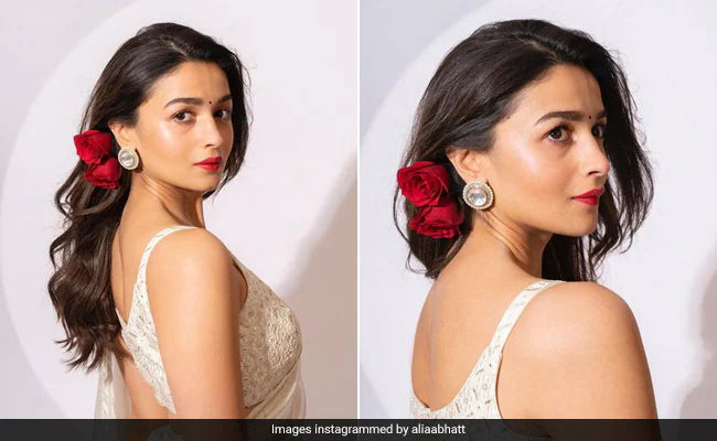 organza sarees, designed by saadgi , alia bhatt inspired saree, party wear sarees, organza sarees, chicken, chickenkari, chicken saree, lucknowi chikankari saree, saree